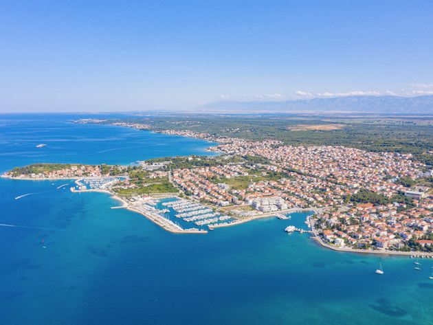 Vue aérienne de Zadar Nautisme Article
