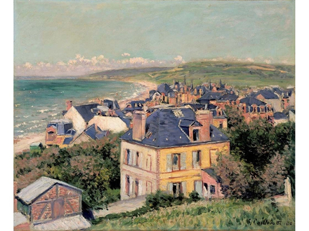 CAILLEBOTE (Gustave). Villers-sur-Mer, 1880, huile sur toile, 60 x 73 cm, Collection privée  CAILLEBOTE (Gustave). Villers-sur-Mer, 1880, huile sur toile, 60 x 73 cm, Collection privée