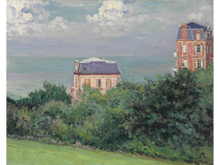 CAILLEBOTE (Gustave). Villas a Villers-sur-Mer, 1880, huile sur toile, 65 x 81 cm, Collection privee 