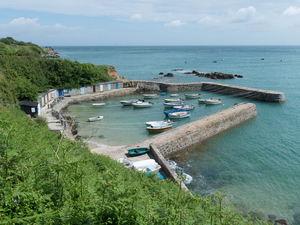 Port Racine, carte postale du Cotentin