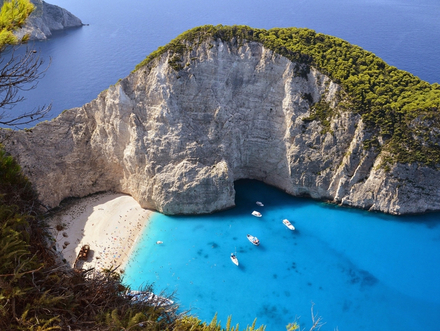 La célèbre plage de Navagio La célèbre plage de Navagio