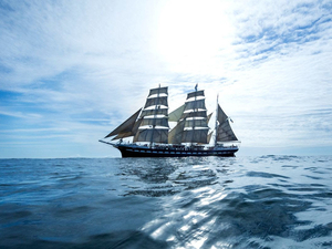 Le Belem au salon nautique d'Arcachon