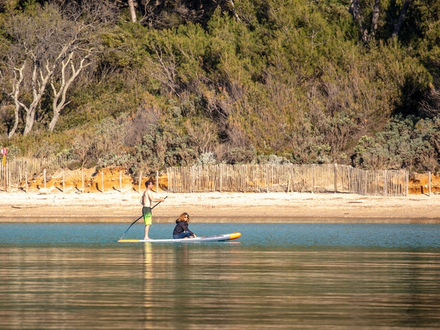 Balade en paddle devant la Plage Notre-Dame