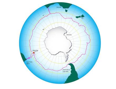 La route du record et la trace de Lisa Blair en 2017 Nautisme Article