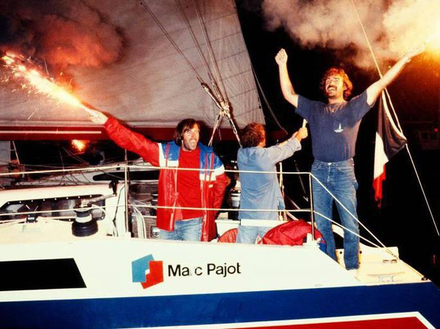 Marc Pajot, vainqueur en 1982 sur Elf Aquitaine Marc Pajot, vainqueur en 1982 sur Elf Aquitaine