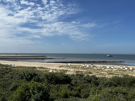 Les plages et le ferry en provenance de Flessingue Les plages et le ferry en provenance de Flessingue