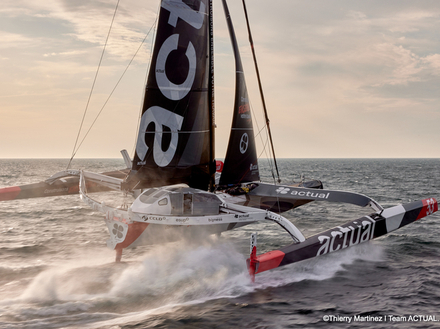 Actual Ultim 3 - skipper Yves Le Blevec