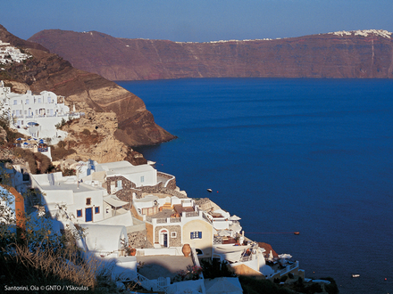 Oia, sur l'île de Santorin Oia, sur l'île de Santorin