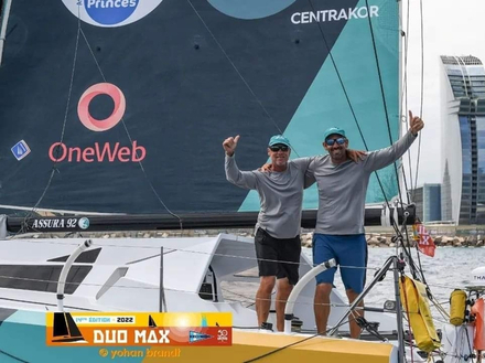 Mikael Mergui (à droite) avec Richard Robini sur Centrakor 