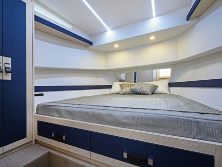 Cabine à bord du Gozzo 35