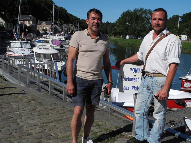 Olivier Bobigeat à gauche et Damien Vincent à droite Nautisme Article