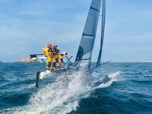 Traversée de la Manche : record battu pour Yvan Bourgnon et Paul Melot