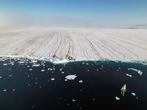 Sébastien Roubinet a franchi le point le plus nord de son expédition : Cap Columbia 