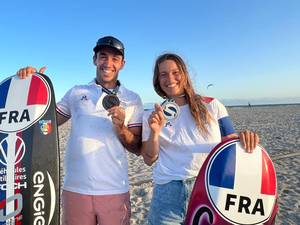 Championnat du monde de Kitefoil : Lauriane Nolot en argent, Axel Mazella en bronze