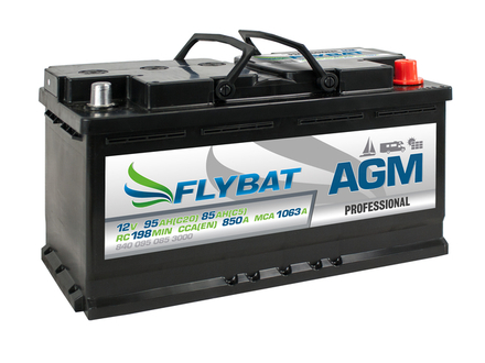Batterie AGM Flybat bien adaptée pour les servitudes Batterie AGM Flybat bien adaptée pour les servitudes