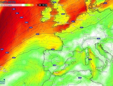 Prévisions Météo Mercredi 9/11 à 14h - Nautisme Article
