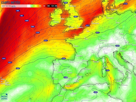Prévisions Météo Mercredi 9/11 à 14h - Nautisme Article