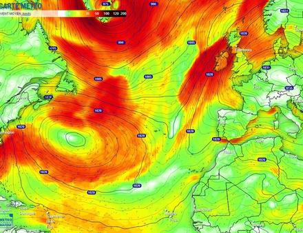 Prévisions Météo 48h après le départ soit vendredi 11/11 à 14h - Nautisme Article