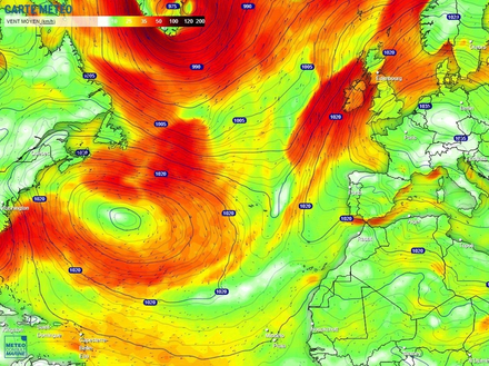 Prévisions Météo 48h après le départ soit vendredi 11/11 à 14h - Nautisme Article
