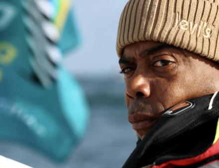 Willy Bissainte au départ de Saint-Malo - Nautisme Article