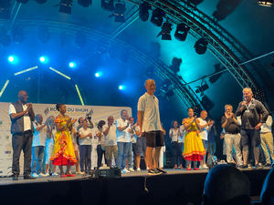 Les premiers mots de Francis Joyon à son arrivée à Pointe-à-Pitre