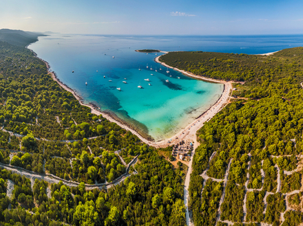 La plage de Sakarun, incroyable pour la baignade