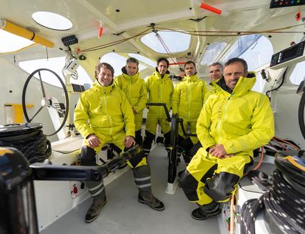 L'équipage du Maxi Edmond De Rothschild pour la tentative de Trophée Jules Verne 2023 Nautisme Article
