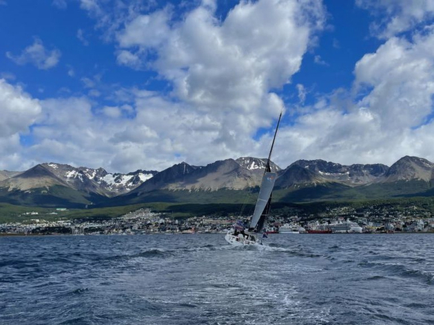 Le Class40 Milai à son arrivée à Ushuaïa - Nautisme Article