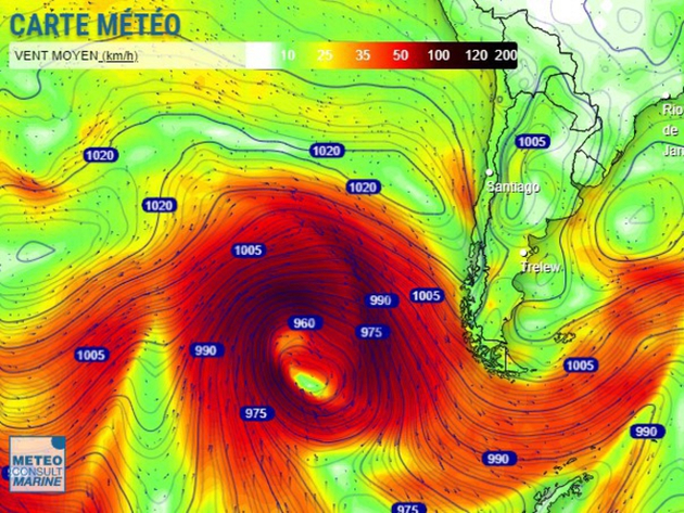 La dépression très creuse qui frappe les leaders de la Golden Globe Race à 1000 milles du cap Horn - Nautisme Article