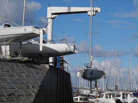 Sortie de l'eau avec grue Nautisme Article