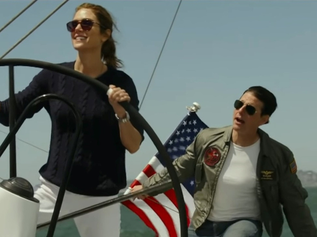 Jennifer Connellyet Tom Cruise à bord d'un J/125 dans "Top Gun - Maverick" - Nautisme Article