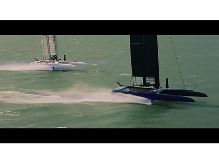 Les deux F50 de SailGP en course dans "Tenet" de Christopher Nolan - Nautisme Article