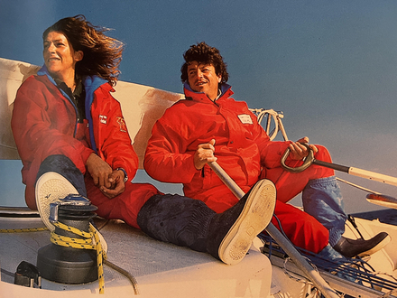 Florence Arthaud et Jean Le Cam, premier équipage mixte, se classe second en 1996 - Nautisme Article