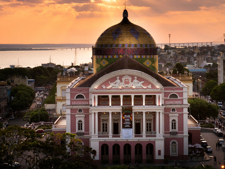 Le teatro Amazonas, Manaus, Brésil