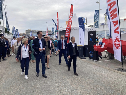 Germain Stoldick, directeur du salon, lors de l'inauguration. Germain Stoldick, directeur du salon, lors de l'inauguration.