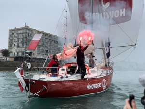 Golden Globe Race : Simon Curwen vient d'arriver aux Sables d'Olonne !