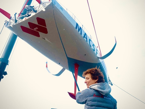  Isabelle Joschke et son IMOCA MACSF de retour sur l'eau