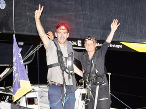 Gaston Morvan et Anne-Claire Le Berre (Région Bretagne - CMB Performance) 2e de la Transat Paprec (avant jury) !