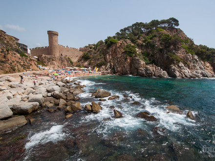Playa Es Codolar, Tossa de Mar, Gérone  Playa Es Codolar, Tossa de Mar, Gérone