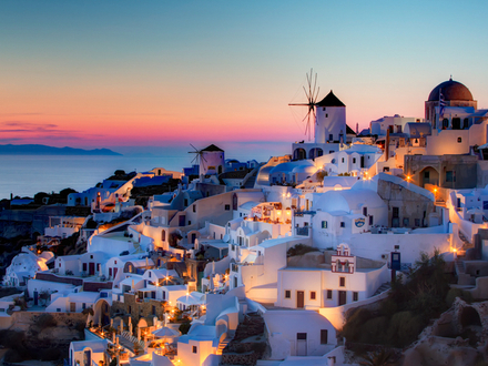 Coucher de soleil sur Oia Coucher de soleil sur Oia