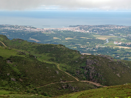 Saint-Jean-de-Luz, vu depuis le massif de la Rhune