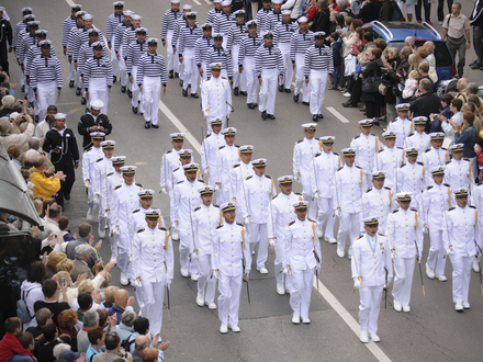 Défilé des marins à l'Armada 2019. Défilé des marins à l'Armada 2019.