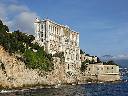 Le musée océanographique sur le Rocher de Monaco Le musée océanographique sur le Rocher de Monaco
