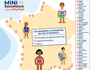 1er au 30 juillet 2023 : tournée de prévention des Sauveteurs en Mer pour les enfants