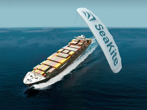 Des ailes de kite géantes pour décarboner le transport maritime