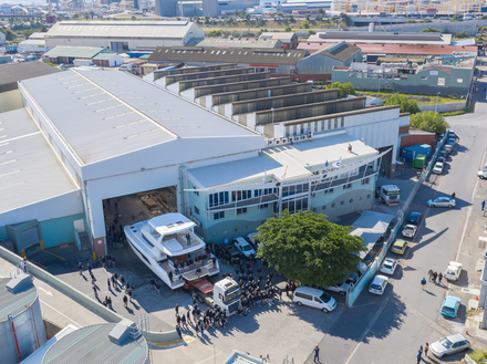 Le chantier Robertson & Caine à Cape Town, Afrique du Sud