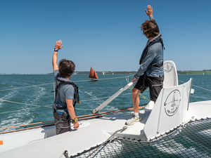 Romain et Titouan Pilliard, vainqueurs de « Cowes - Dinard Saint-Malo » 