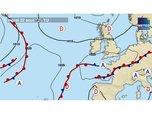 La Solitaire du FIGARO PAPREC - Météo du mardi 22 août 2023