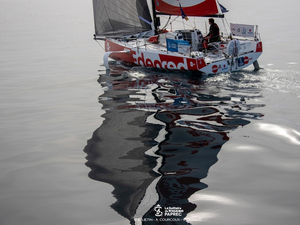 Solitaire du Figaro Paprec : 1er sur la ligne d'arrivée de la 2e étape, Basile Bourgnon sur Edenred