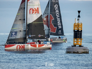 Solitaire du Figaro Paprec : petit matin à la chaussée de Sein
